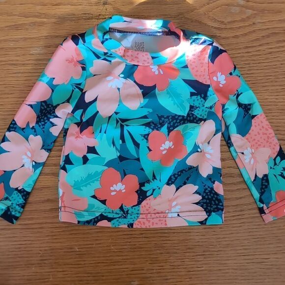 Carter's 6 months 2 Piece Coral Floral Bathing Suit - Picture 6 of 8